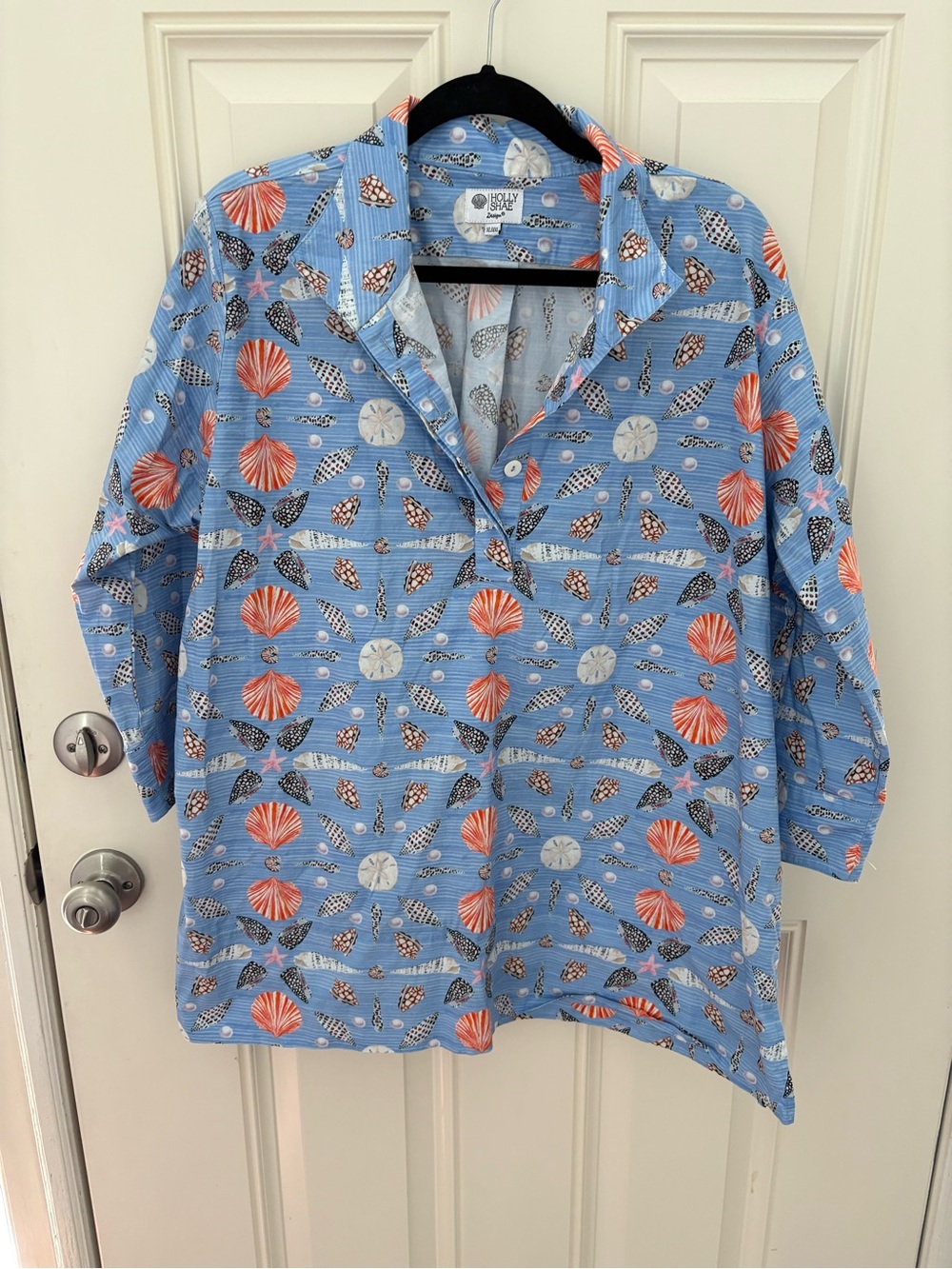 Holly Shae Tunic Top in Seashell Periwinkle Size XL/XXL